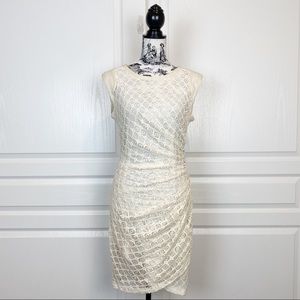 Sea New York Crochet Lace Ruched Dress